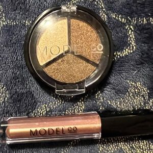 Modeling pressed power and liquid eyeshadow